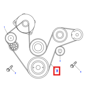 Polyvee Alternator Belt ERR4460