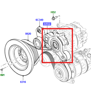 Drive Belt Tensioner T4A50770/LR183649