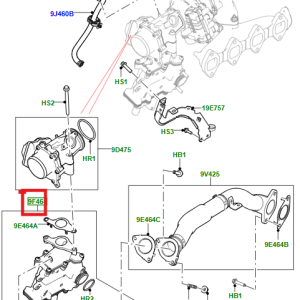 EGR Cooler LR082301/JDE38492