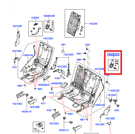 Rear Seat Adjuster Motor LR159403